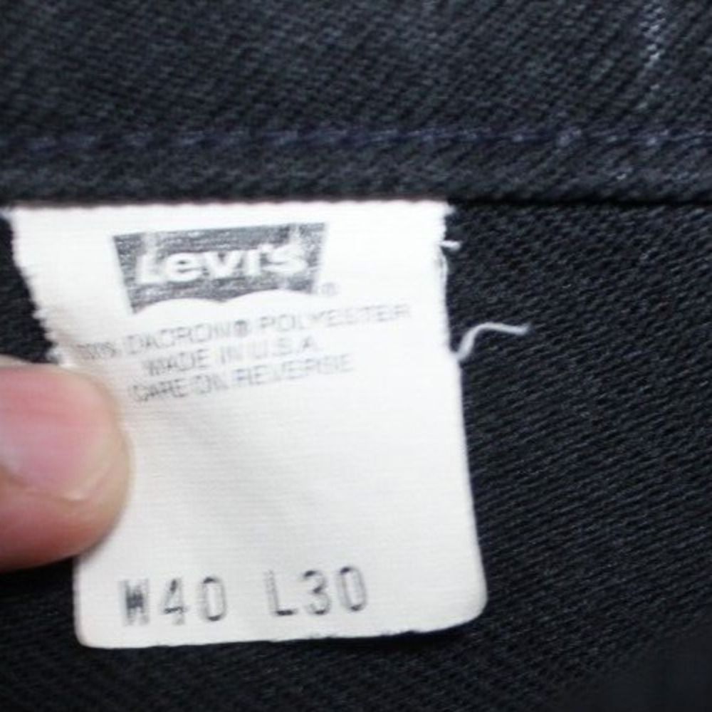 Vintage Levi's 10517-6159 Western Dress Pants Black Mens 40x30 Black Tab - Picture 4 of 4